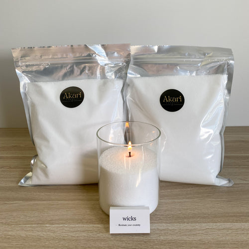 Two bags of Coastal White Akari Sandwax, to fill larger vessels  or perfect for small events. 