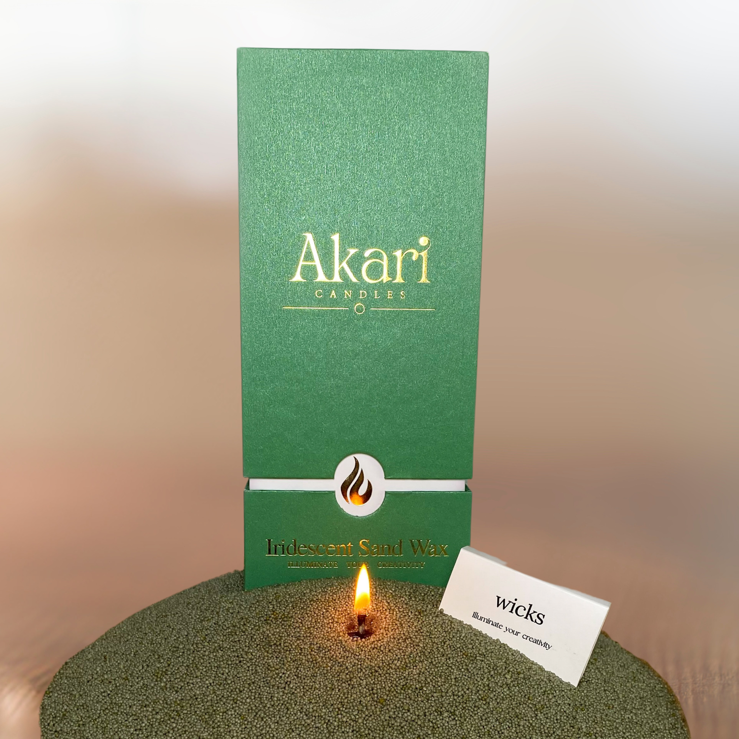 Olive Green AKARI Sand Wax - 600g