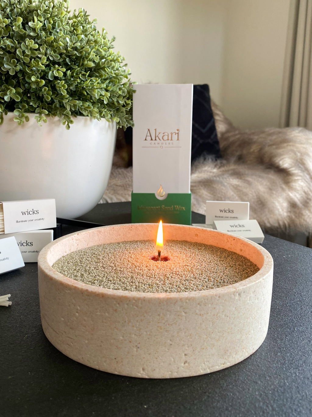 Sage Green AKARI Sand Wax - 600g